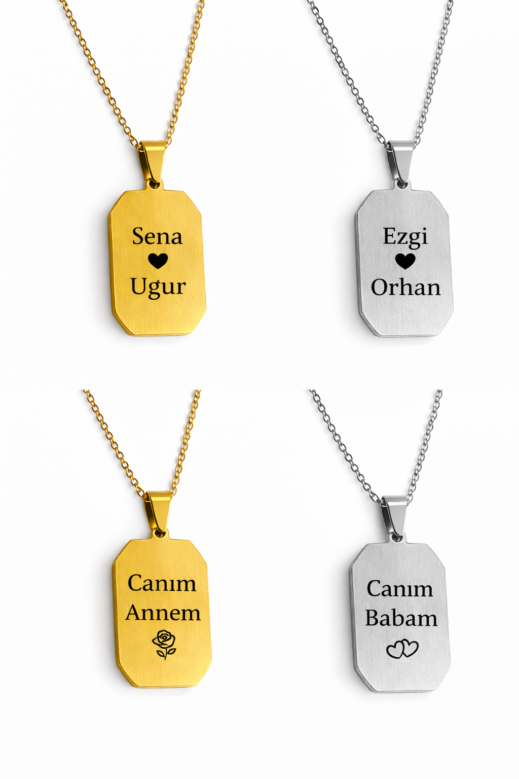 Taş Görünümlü Parlak Yüzey Dikdörtgen