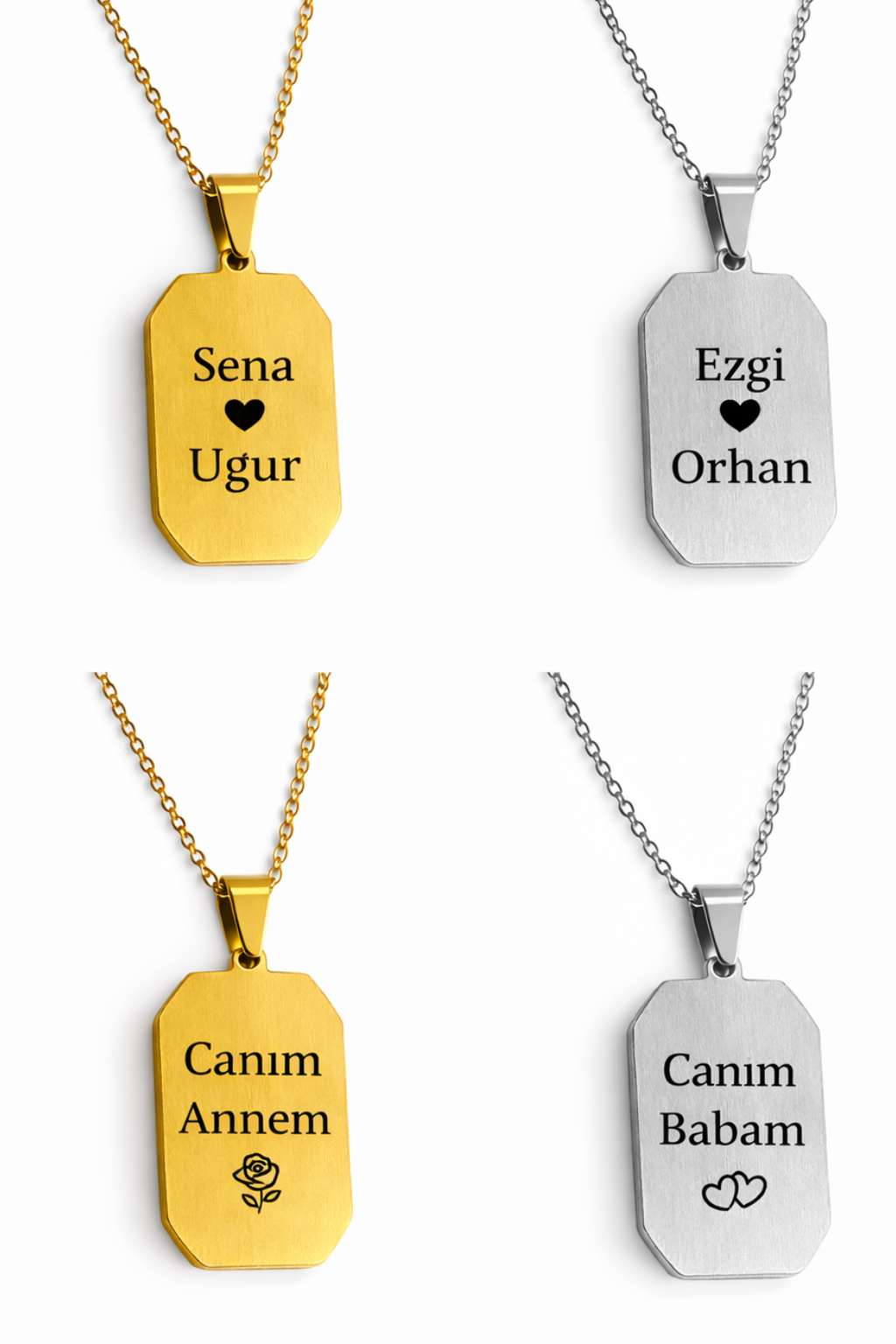 Taş Görünümlü Parlak Yüzey Dikdörtgen