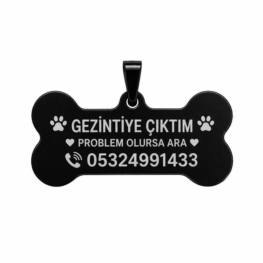 Kemik Künye - Pet İsimlik